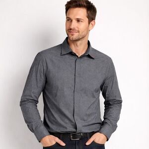 Merrell Gray Casual Button Down Shirt
